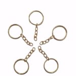 Argolas p/ Chaveiros e Pingentes c/ 10und. Dourado