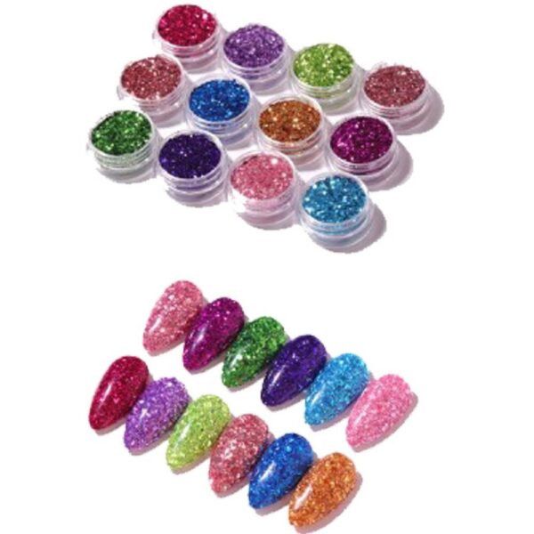 Glitter (Flocado) Holográfico 12x2g - Cores Sortidas - Image 5
