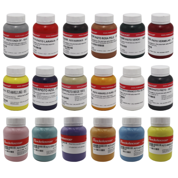 Kit Pigmento Epóxi Redelease - Completo c/ 18 Cores - 100g