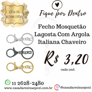 Mosquetão c/ Argola Italiana