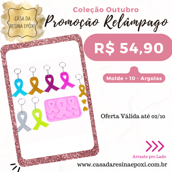 Molde Silicone  - Prevenção do Câncer