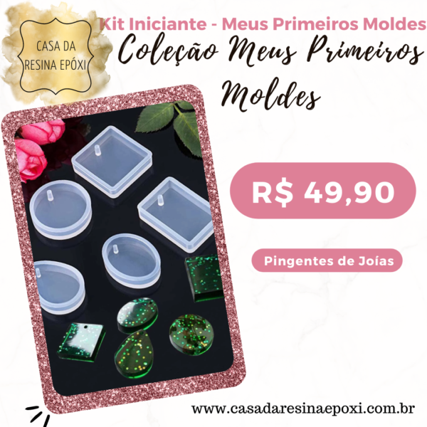 Molde Silicone  - Pingentes Bio Joias Diversos
