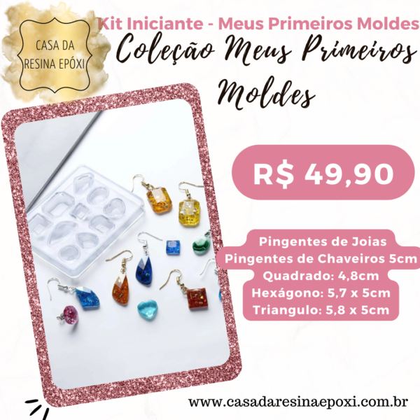 Molde Silicone  - Pingentes Brincos Diversos