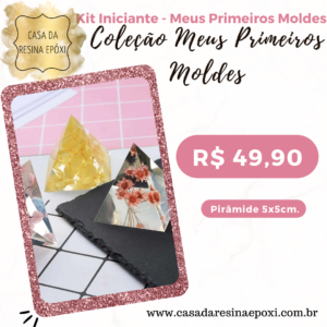 Molde Silicone  - Pirâmide  5x5cm