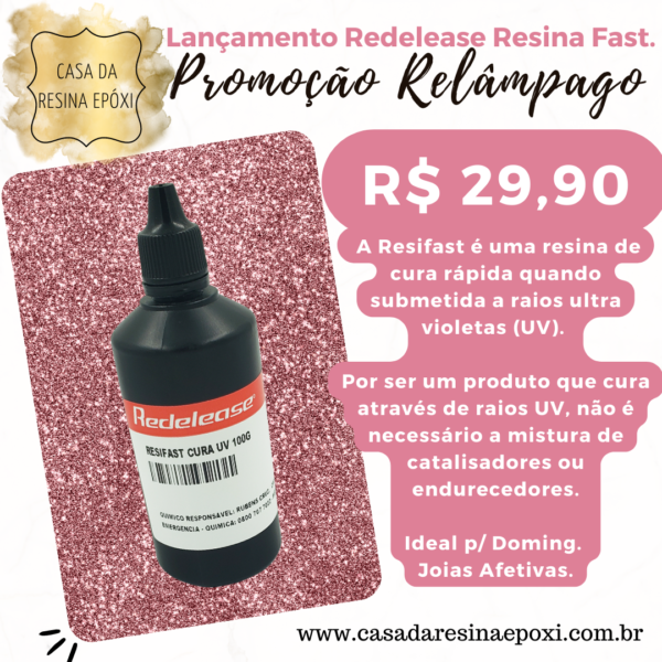 Resina de Cura UV Resifast (100g)
