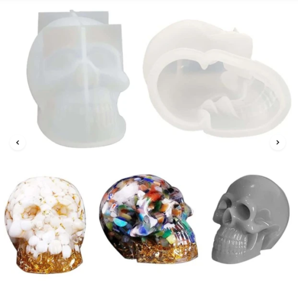 Molde Silicone - Caveira 11x8cm