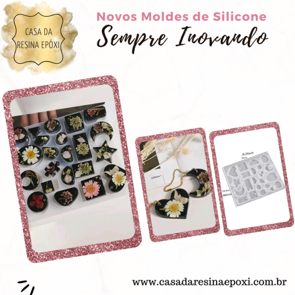 Molde Silicone - Brincos / Pingentes