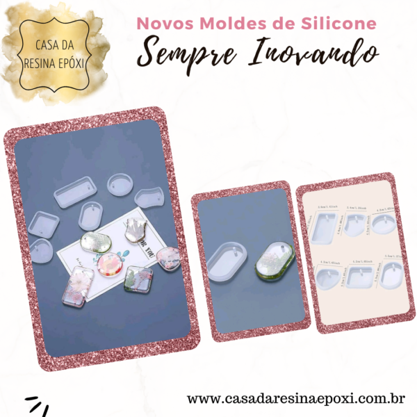 Molde Silicone - Brincos / Pingentes