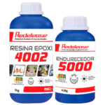 Resina Epoxi 4002 Alta Visc. ULTRA TRANSPARENTE e Proteção UV c/ Endurecedor (1,430Kg)
