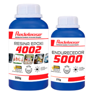 Resina Epoxi 4002 Alta Visc. ULTRA TRANSPARENTE e Proteção UV c/ Endurecedor (715g)