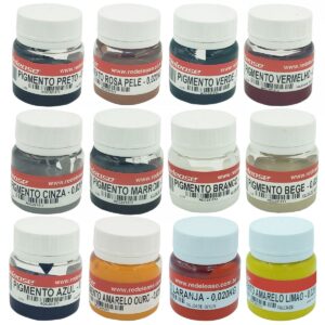 Kit Pigmento Epóxi Redelease Cores Sortidas - Completo c/ 12x20g