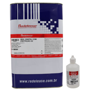 Resina Cristal com Proteção UV Com Catalisador (5,100 Kg)