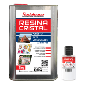 Resina Cristal de Alta Viscosidade Com Catalisador (1,030 Kg)#
