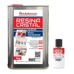 Resina Cristal de Baixa Viscosidade s/ Catalisador (1Kg)