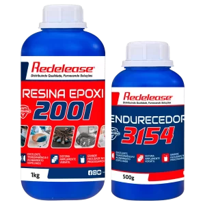 Resina Epóxi para Madeira 2001 Transparente Com Endurecedor 3154 (01 Kg)