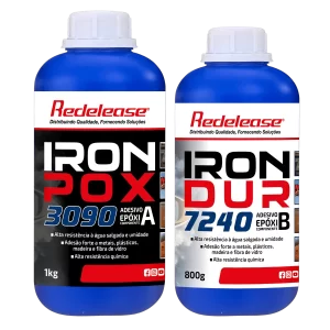 Adesivo Epoxi IronPox Extra Forte para Reparos Estruturais e Colagens de Alta Performance (1,8 Kg)