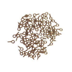 Pitão p/ Chaveiros e Pingentes c/ 100und. Dourado 8mm