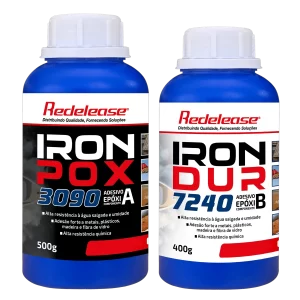 Adesivo Epoxi IronPox Extra Forte para Reparos Estruturais e Colagens de Alta Performance (900 g)