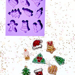 Molde Silicone (CMR593) - Pingentes Natalinos