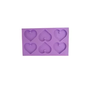 Molde Silicone - Coração c/ 6 Cavidades CMR42