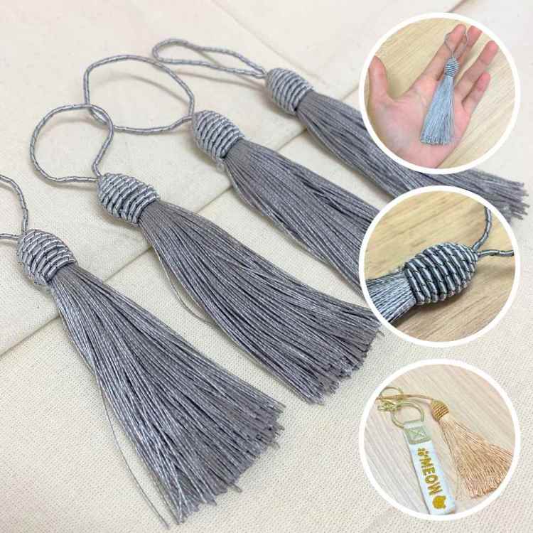 Tassel Tulipa 14cm - Prata c/10 und.