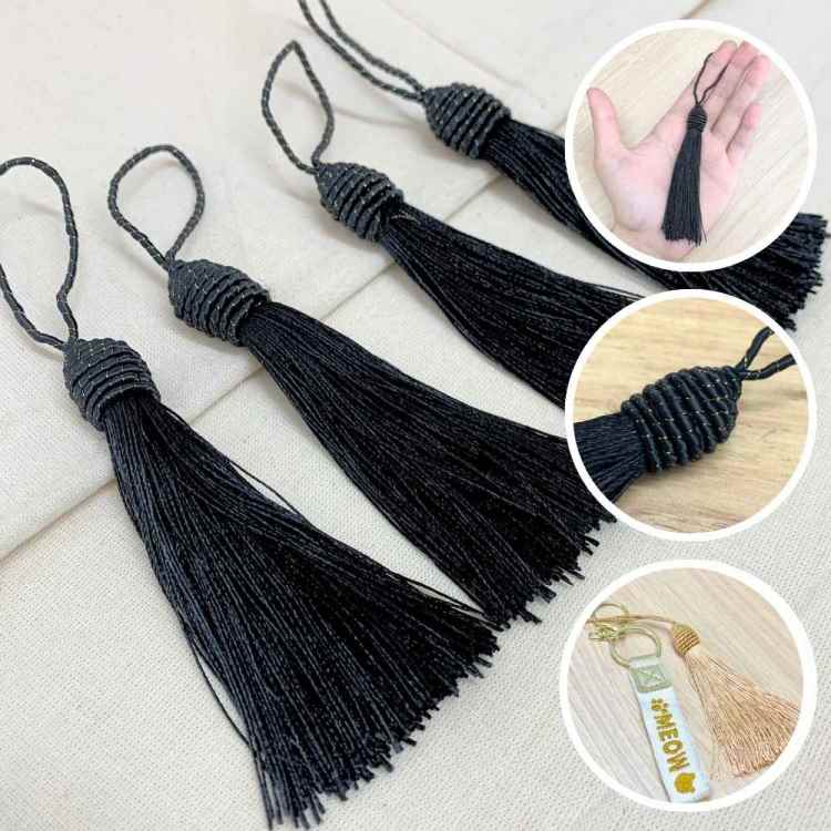 Tassel Tulipa 14cm - Preto c/10 und.