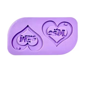 Molde Silicone - Coração Mãe CMR634