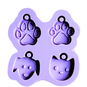 Molde Silicone - Chaveiros Pet's CMR711