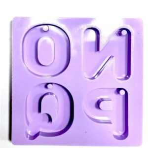Molde Silicone - Alfabeto de N/Q - CMR454